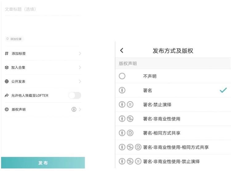 网易LOFTER版权声明网页截图